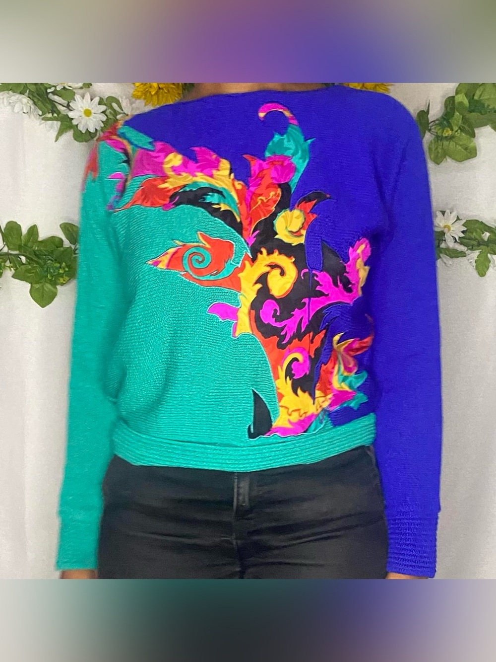 UMI Collections by Anne Crimmins vintage 80s knit sweater